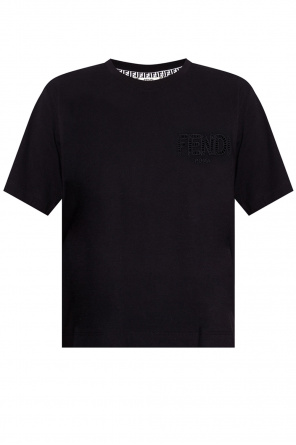 Fendi Kids FF-logo embroidery dress